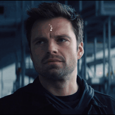 Man's Face With Three Dots GIF
