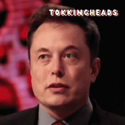 Man's Face With Tokingheads GIF