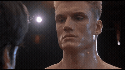 Man's Face With Water Drops GIF