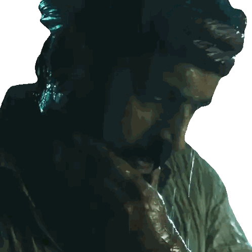 Man's Face With Water Splash Sticker