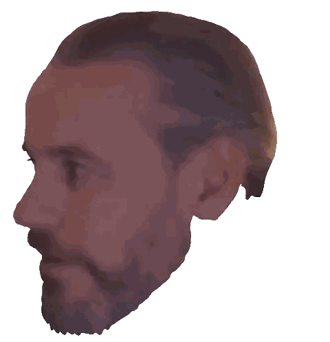 Man's Face With Woman's Eye Sticker