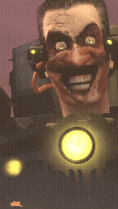 Man's Face With Yellow Circle GIF