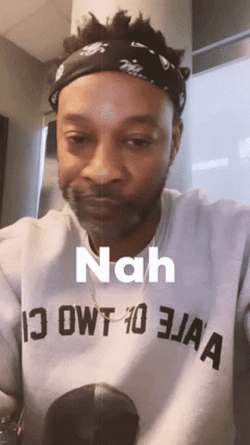 Man's Facial Nah GIF