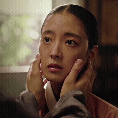 Man's Hands On Woman's Face GIF