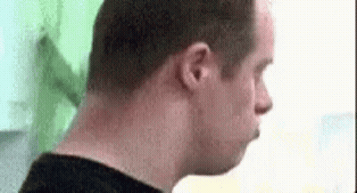 Man's Head And Neck Close-Up GIF