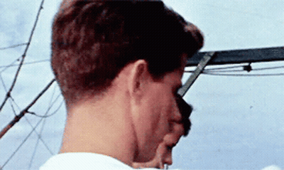 Man's Head And Neck With Tree Background GIF