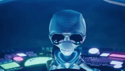 Man's Head In Glass Dome GIF