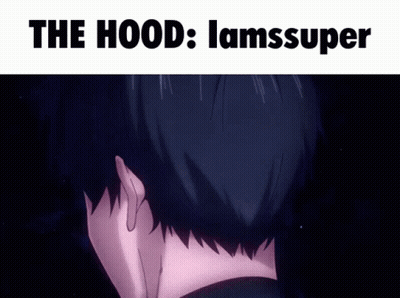Man's Head Saying The Hood Lamssuper