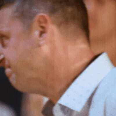 Man's Neck Close Up GIF