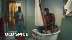 Man Sailing Away In Bathroom K Bye GIF