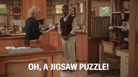 Man Saw Jigsaw Puzzle GIF