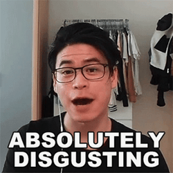 Man Saying Absolutely Disgusting GIF