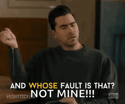 Man Saying And Whose Fault Is That Not Mine GIF