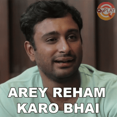 Man Saying Arey Reham Karo Bhai GIF