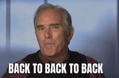 Man Saying Back To Back GIF