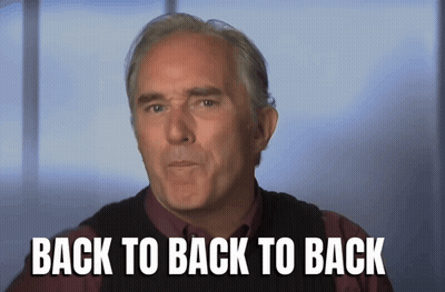 Man Saying Back To Back GIF