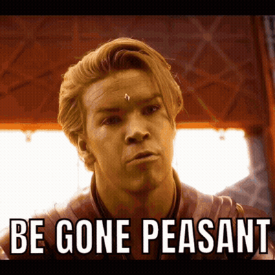 Man Saying Be Gone Peasant GIF