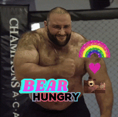 Man Saying Bear Hungry GIF