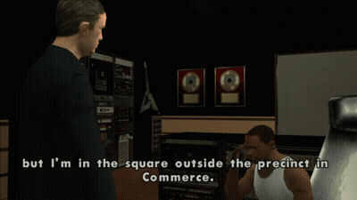 Man Saying But I'm In The Square Outside The Precinct In Commerce GIF