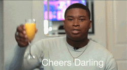 Man Saying Cheers Darling