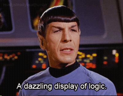 Man Saying Dazzling Display Of Logic GIF