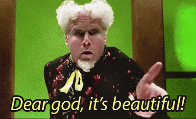 Man Saying Dear God It's Beautiful GIF