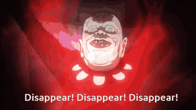 Man Saying Disappear Disappear Disappear GIF