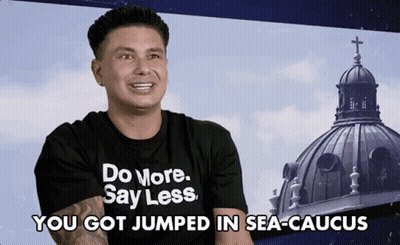 Man Saying Do More Say Less You Got Jumped In Sea-Caucus GIF