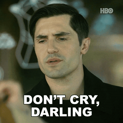 Man Saying Don't Cry Darling GIF