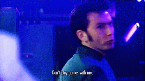 Man Saying Don't Play Games With Me GIF