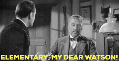 Man Saying Elementary My Dear Watson GIF