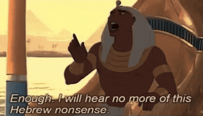Man Saying Enough I Will Hear No More Of This Hebrew Nonsense GIF