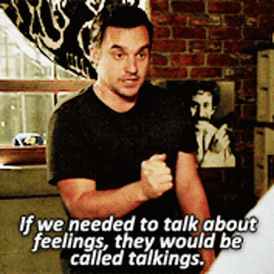 Man Saying Feelings Would Be Called Talks GIF