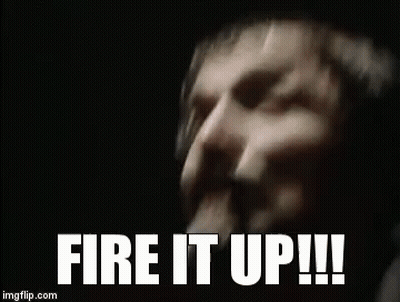 Man Saying Fire It Up GIF