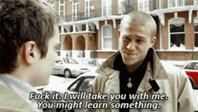 Man Saying Fuck It I Will Take You With Me GIF