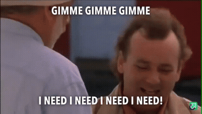 Man Saying Gimme Gimme I Need I Need GIF