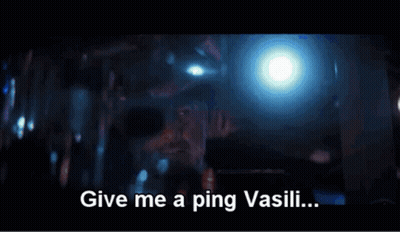 Man Saying Give Me A Ping Vasili In Dark Room GIF