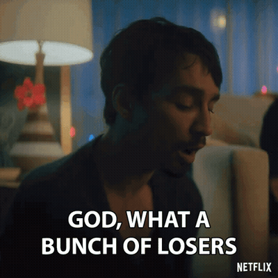 Man Saying God What A Bunch Of Losers GIF