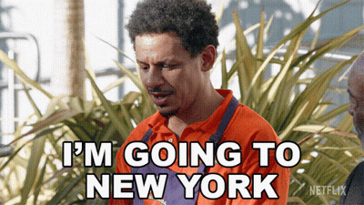 Man Saying Going To New York GIF