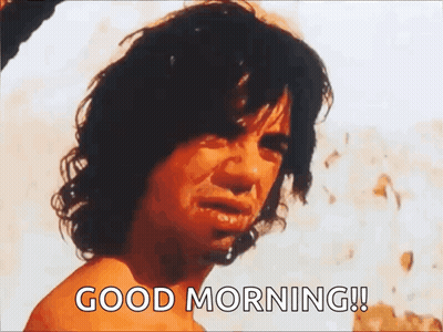 Man Saying Good Morning GIF