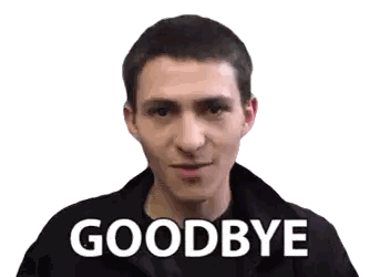 Man Saying Goodbye Sticker