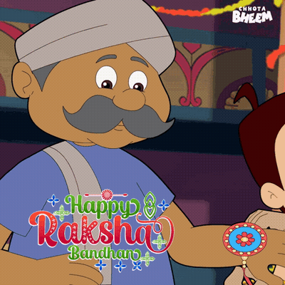 Man Saying Happy Raksha Bandhan GIF