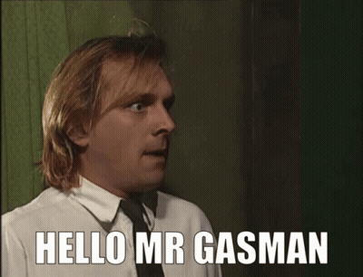 Man Saying Hello Mr Gasman GIF