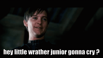 Man Saying Hey Little Wrather Junior Gonna Cry GIF