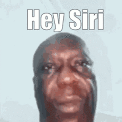 Man Saying Hey Siri Hysterically GIF