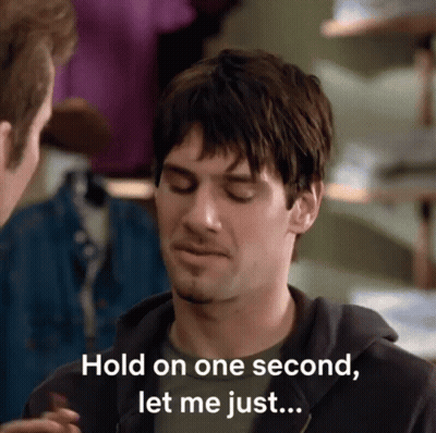 Man Saying Hold On One Second Let Me Just To Another Man GIF