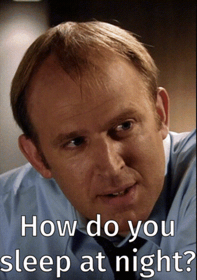 Man Saying How Do You Sleep At Night GIF