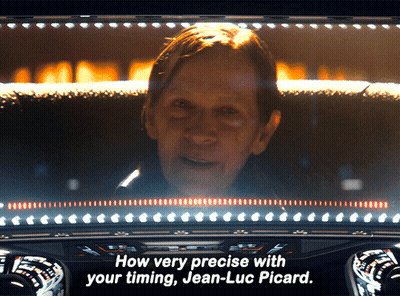Man Saying How Very Precise With Your Timing Jean-Luc Picard GIF