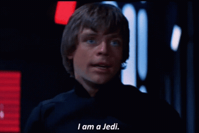 Man Saying I Am A Jedi GIF