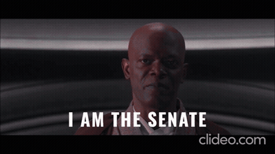 Man Saying I Am The Senate GIF